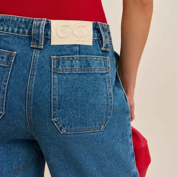 CULT GAIA Women's Wynn Cargo Jeans Indigo 28 (4-6) NWT - Picture 3 of 15